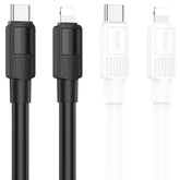 hoco X84 20W USB-C / Type-C to 8 Pin Solid PD Charging Data Cable,Length:1m